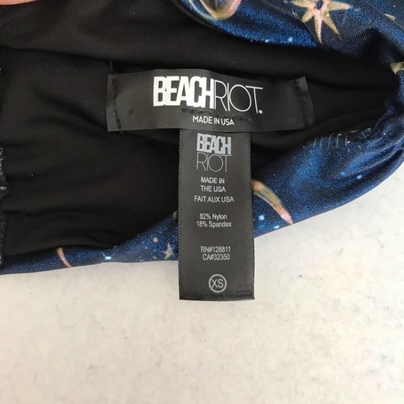 Beach Riot Jessica Bikini Top Gold Celestial - Picture 4 of 5